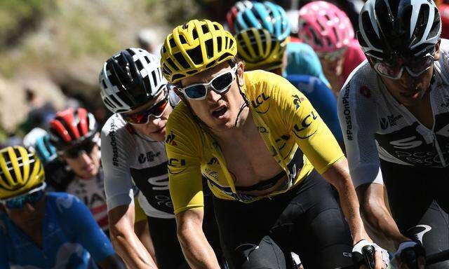 Im Gelben Trikot dominiert Geraint Thomas das Tour-Geschehen, Teamkollege Chris Froome lauert dahinter.