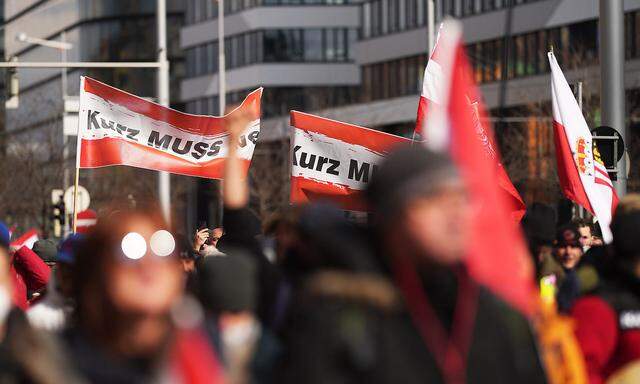 Demonstration in Wien