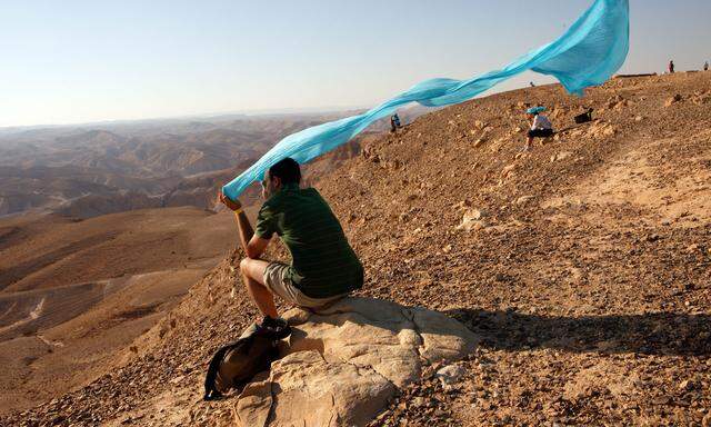 Innehalten in der Negevwüste: Israels erster Ministerpräsident, David Ben-Gurion, träumte schon davon, die karge Landschaft zum Leben zu erwecken. 