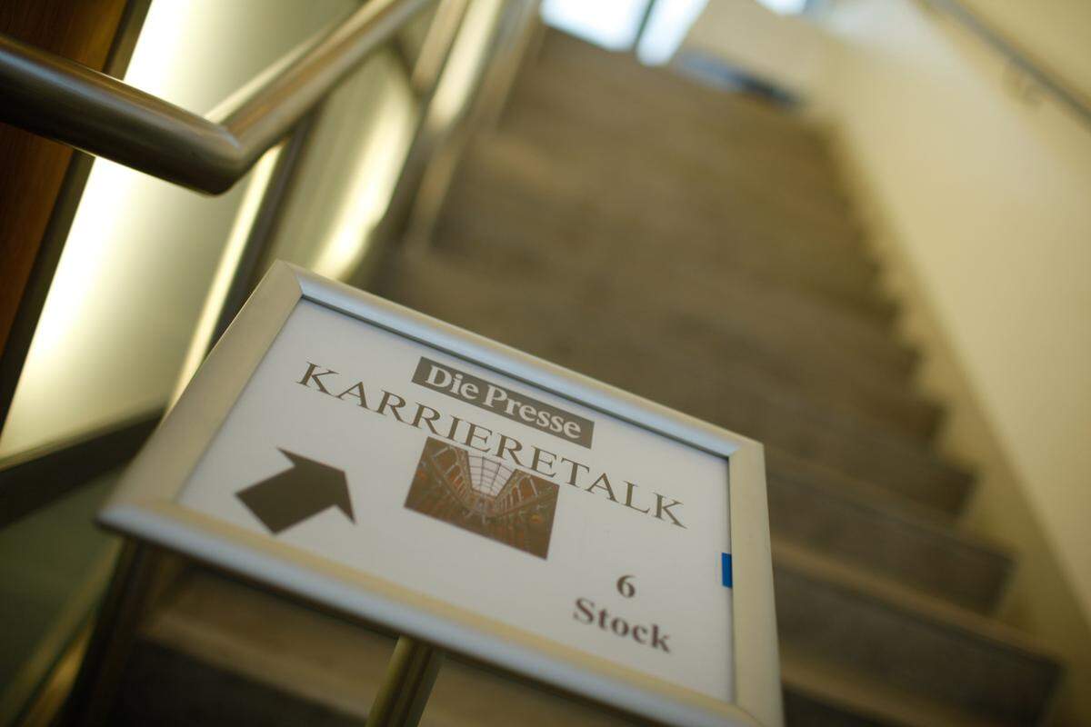 Der Weg führt für die Besucher ganz klar aufwärts - zum ersten KarriereTalk des Jahres 2011 lud "Die Presse" am 31. März in den Wiener Justizpalast.