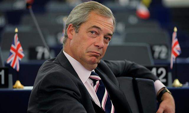 Die Gruppe unter Nigel Farage im EU-Parlament könnte nun bankrott gehen.