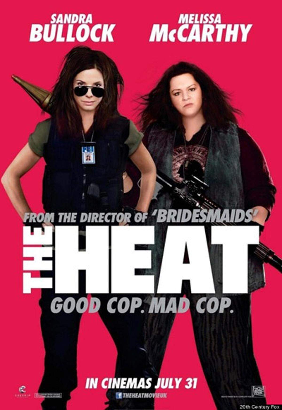 Auch hier hat wohl jemand mit Photoshop übertrieben. Auf dem (höchstwahrscheinlich britischen) Plakat zum Film „Taffe Mädels - The Heat" wirkt das Gesicht von Melissa McCarthy deutlich erschlankt. Die 42-Jährige ist aufgrund der schwammigen Gesichtszüge kaum zu erkennen.