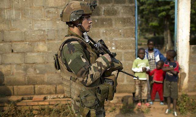 Noch kein Frieden, den man sichern könnte: Französischer Soldat in Zentralafrika