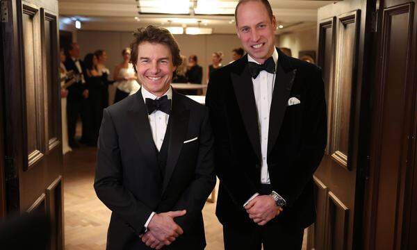 Prinz William mit Tom Cruise bei der London Air Ambulance Charity Gala. 