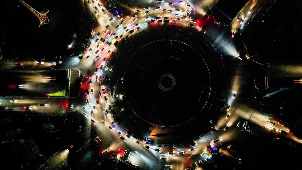 A drone view shows Damascus city at night, after the ousting of Syria's Bashar al-Assad, in Damascus, Syria, December 16, 2024. REUTERS/Yosri AlJamal     TPX IMAGES OF THE DAY     