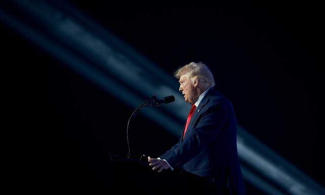 Der frühere US-Präsident Donald Trump hält am Dienstag eine Rede in Washington. Es ist sein erster politischer Auftritt nach Ende seiner Amtszeit. 