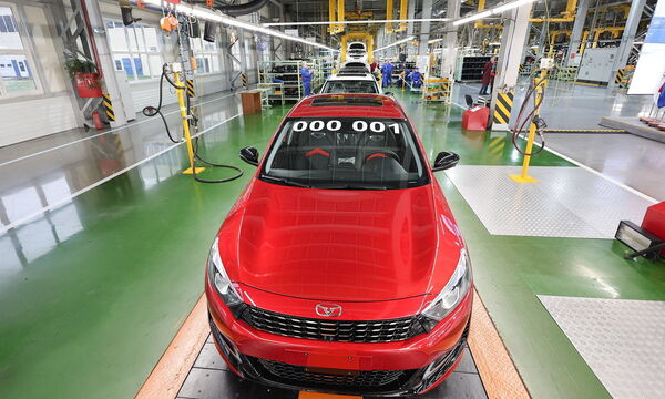 Autofabrik in der russischen Exklave Kaliningrad.