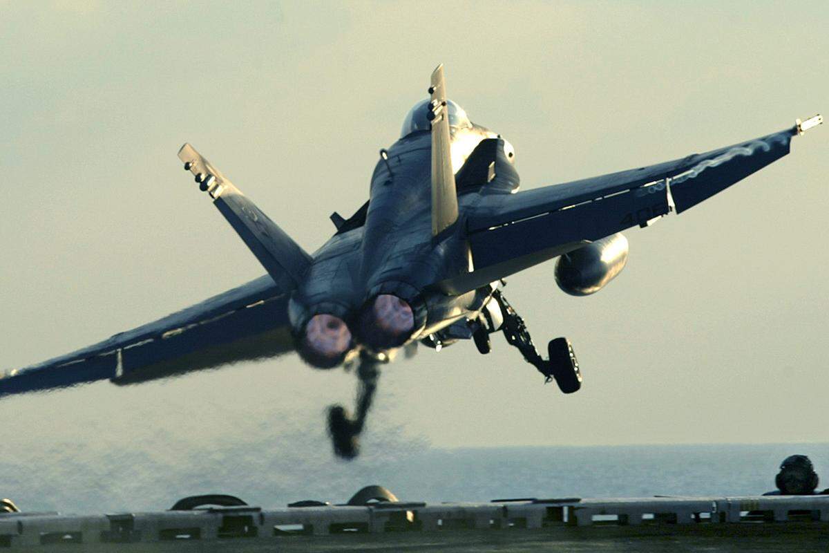 Die F-35 siegte bei den Japanern über die F-18 "Super Hornet" (Bild) und die Typhoon des europäischen Eurofighter-Konsortiums.