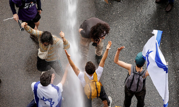 Proteste in Tel Aviv gegen die Justizreform.