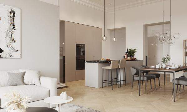 Wohnungen mit mindestens vier Zimmern sind in Wien rar. Im Bild: Musterwohnung im Artmann.