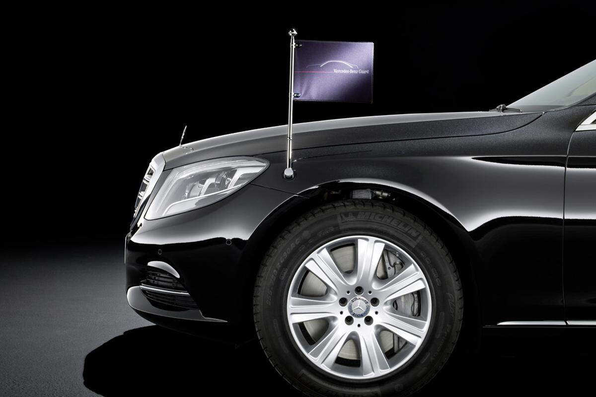Mercedes bietet seit Jahren in Serie hergestellte Sonderschutzfahrzeuge an. md