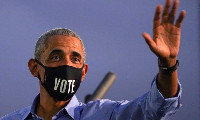 Former President Barack Obama campaigns for Joe Biden in Philadelphia, Pennsylvania