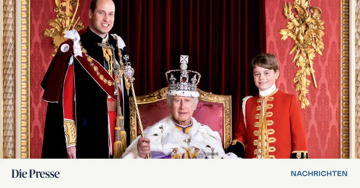 Ein erstes Foto von Charles und seinen Thronerben