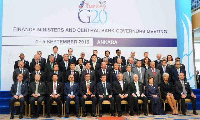 POLITIK G20 Ministertreffen in Ankara G 20 meeting in Turkey Finance ministers and central bank gove