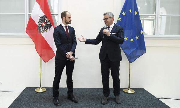Staatssekretär Florian Tursky und Finanzminister Magnus Brunner wollen Daten besser verknüpfen.