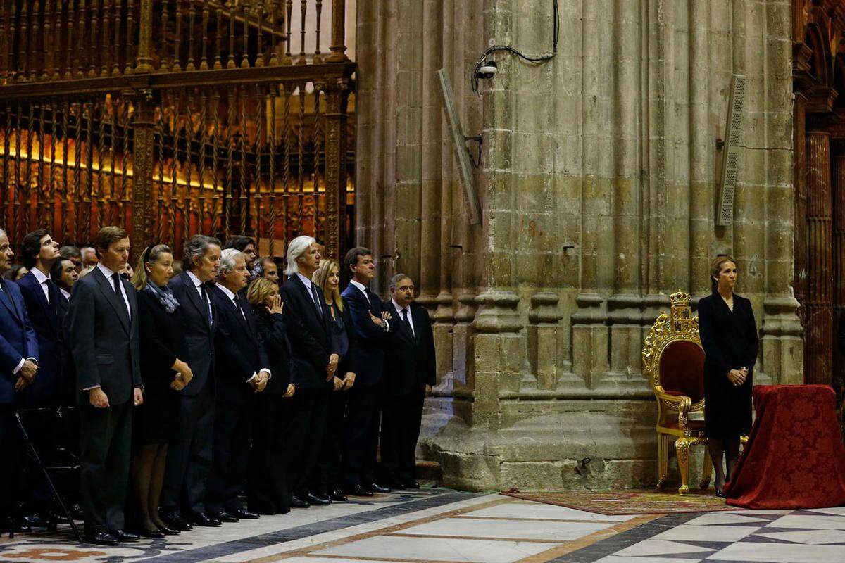 An der Zeremonie nahm auch die spanische Prinzessin Elena teil.