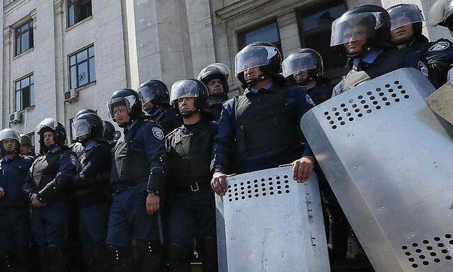 Symbolbild: Sicherheitskräfte in Odessa