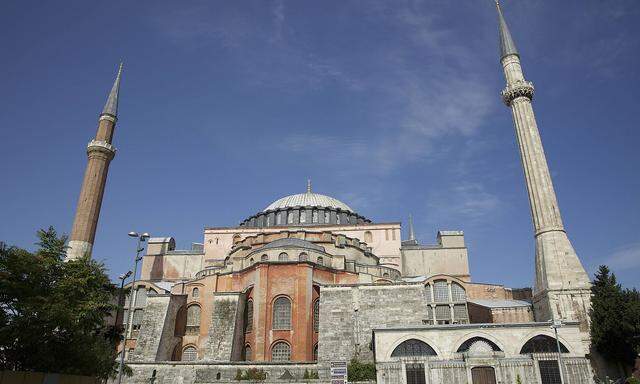 September 13 2016 Istanbul Turkey Hagia Sofia Mosque in the historical district of Istanbul T