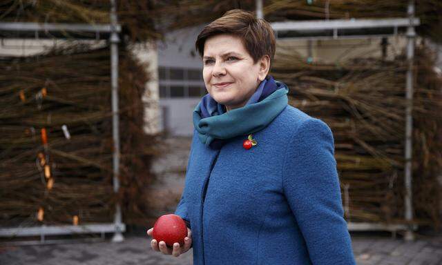 Szydlo main opposition PiS candidate in upcoming parliamentary election visits farm in Zdzary