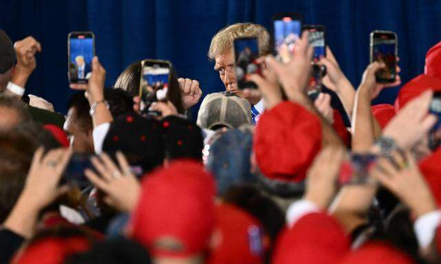 Er will wieder US-Präsident werden. Donald Trump bei einer Wahlkampfveranstaltung in Las Vegas.