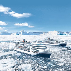 2019 gehen die neuen Expeditionsschiffe von Hapag-Lloyd, die Hanseatic nature und Hanseatic inspiration, auf große Fahrt. Absolutes Highlight im Expeditionsprogramm ist die Umrundung der Arktis mit der Bremen 2020.