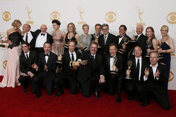 Das ist die Königskategorie bei den Fernsehpreisen. Insgesamt wurden aus 13 Nominierungen allerdings "nur" zwei Emmys für die von Vince Gilligan erfundene Serie.