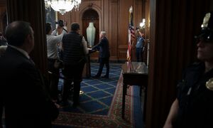 Kevin McCarthy am Dienstag bei einer Pressekonferenz. Wenige Momente zuvor war er als Sprecher des Repräsentantenhauses abgewählt worden – mit Stimmen aus seiner eigenen Partei.