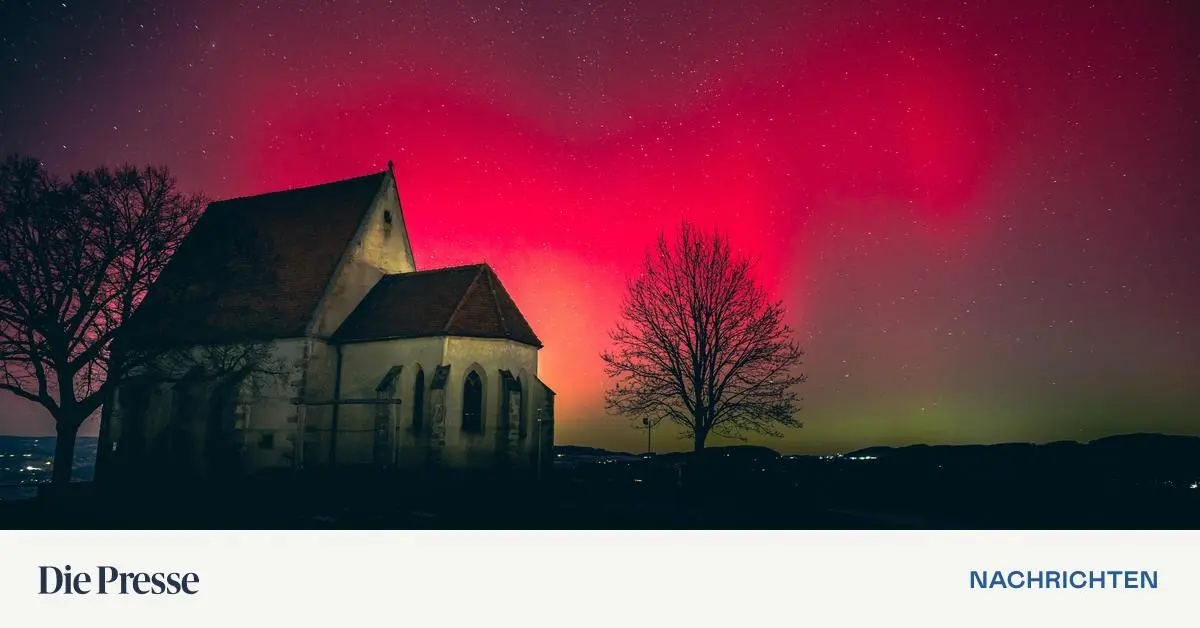 Schnellster Sonnensturm sorgte für „ unglaubliches Polarlicht  über Österreich – DiePresse . com