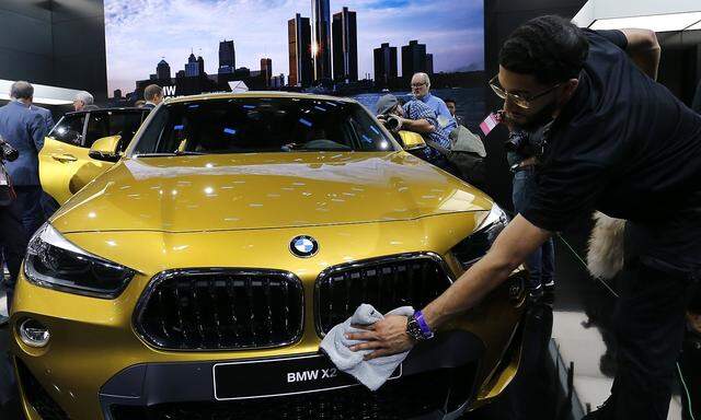 BMW X2 displayed at the North American International Auto Show in Detroit