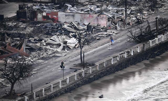 Als hätte eine gewaltige Bombe eingeschlagen. Die zerstörte Stadt Lahaina.