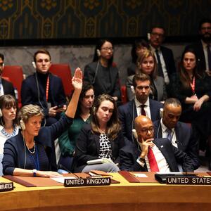 Die USA legten ihr Veto ein, Großbritannien enthielt sich.