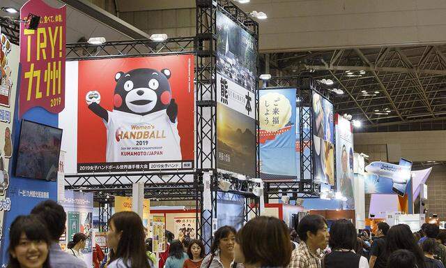 September 22 2018 Tokyo Japan Visitors gather during the Tourism EXPO Japan 2018 in Tokyo Big