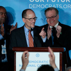 Tom Perez nach seinem Sieg.