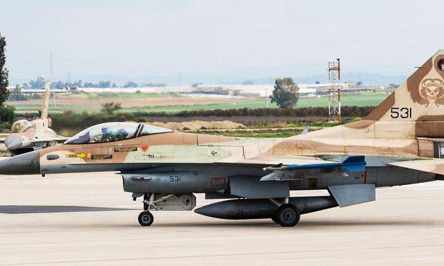 F-16C "Barak" auf dem Luftwaffenstützpunkt Ramat Ravid nahe Nazareth