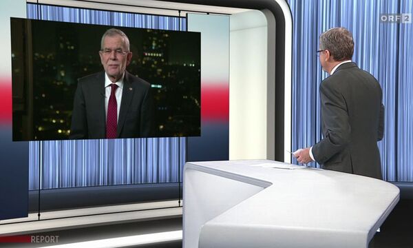 Wolfgang Wagner beim heftig kritisierten Interview im "Report".