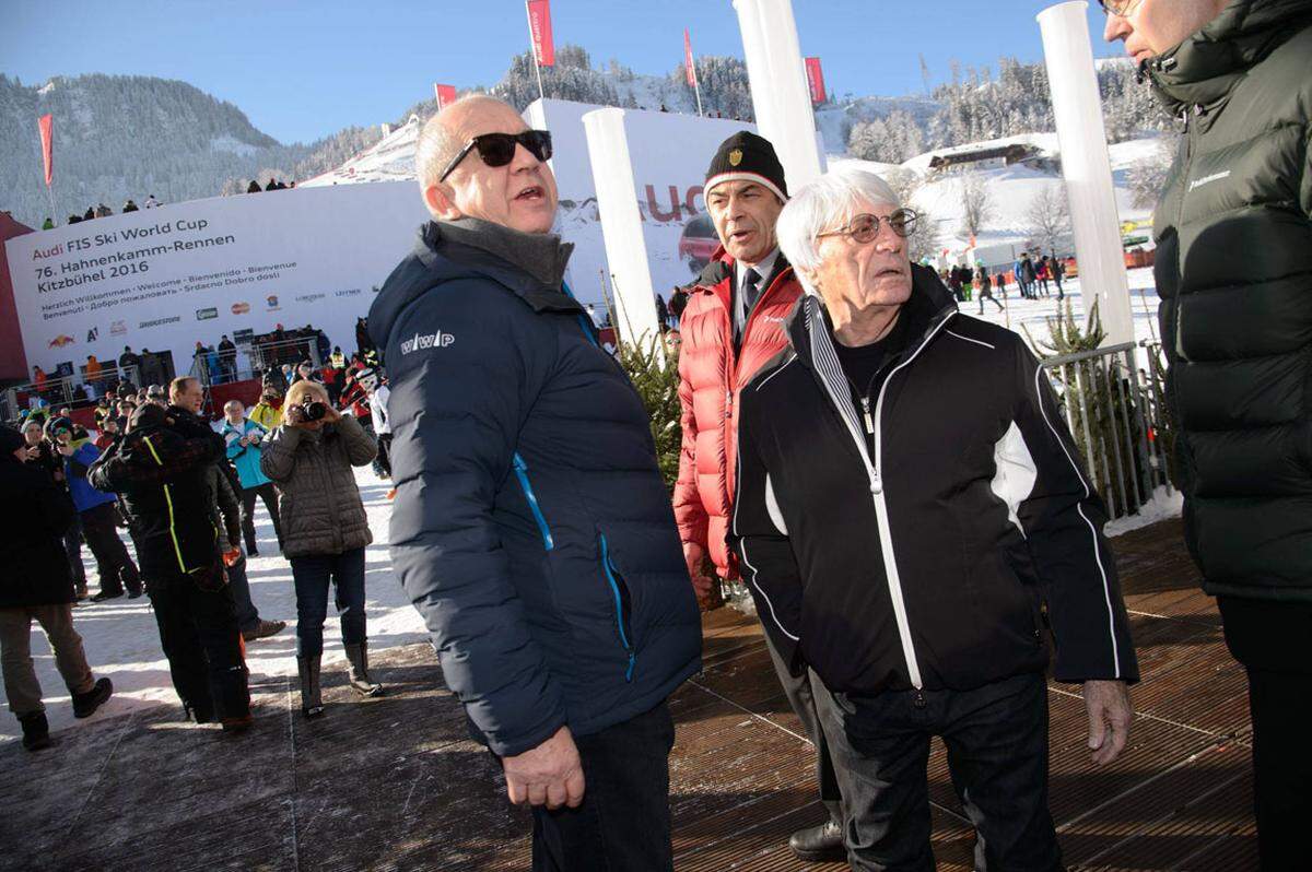 Burghard Hummel und Bernie Ecclestone