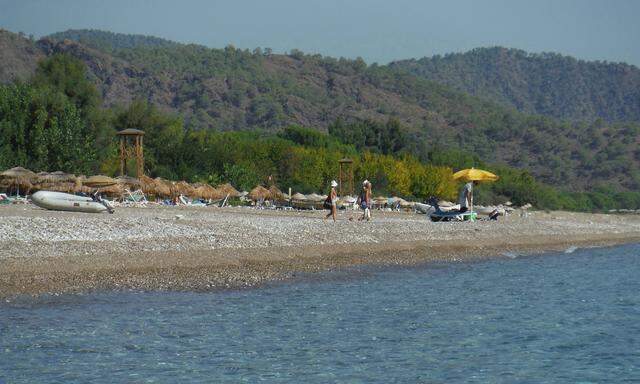 04 10 2016 Cirali Strand Mittelmeer t�rkische Riviera T�rkei Provinz Antalya leere Str�nde leerer St