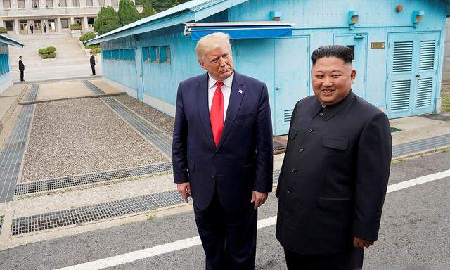 US-Präsident Trump und Nordkoreas Machthaber Kim waren zuletzt Ende Juni aufeinander getroffen.