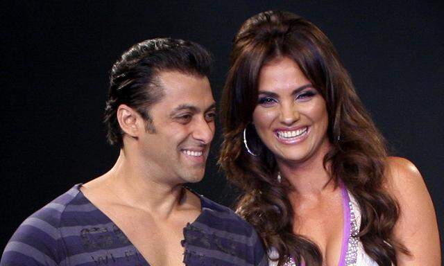 Die Bollywood-Stars Salman Khan und Lara Dutta 
