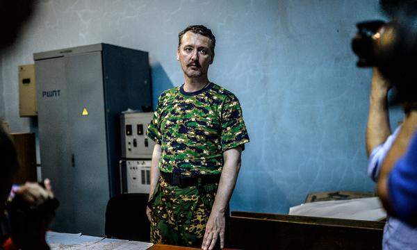 Igor Girkin, bekannt unter dem Pseudonym Igor Strelkow, in der Region Donezk im Jahr 2014.
