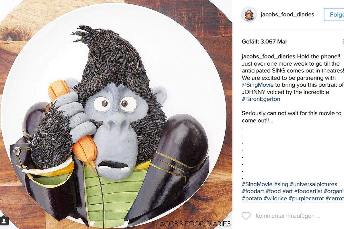 Mittlerweile folgen ihren Gerichten auf Instagram knapp 70.000 Leute - Jamie Oliver inklusive.