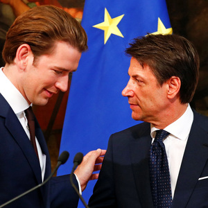 Sebastian Kurz und Giuseppe Conte.