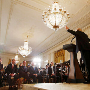 Donald Trump redete sich am Donnerstag bei einer Pressekonferenz im Weißen Haus in Rage. 
