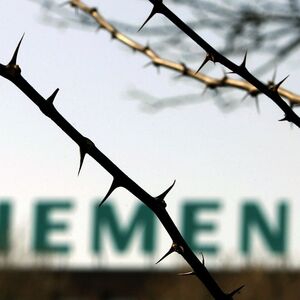 File photo of the logo of Siemens company  in Berlin