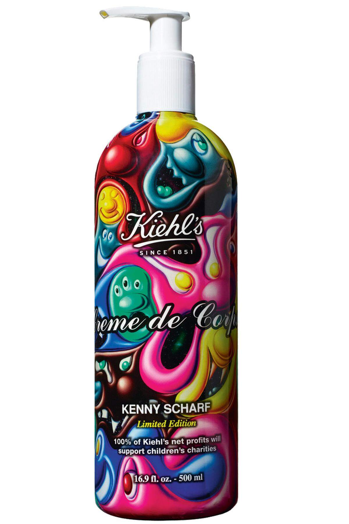 ... bei Kiehl’s kam Kenny Scharf für eine „Holiday Edition“ (100 ml Crème de Corps um 49 Euro) zum Zug.