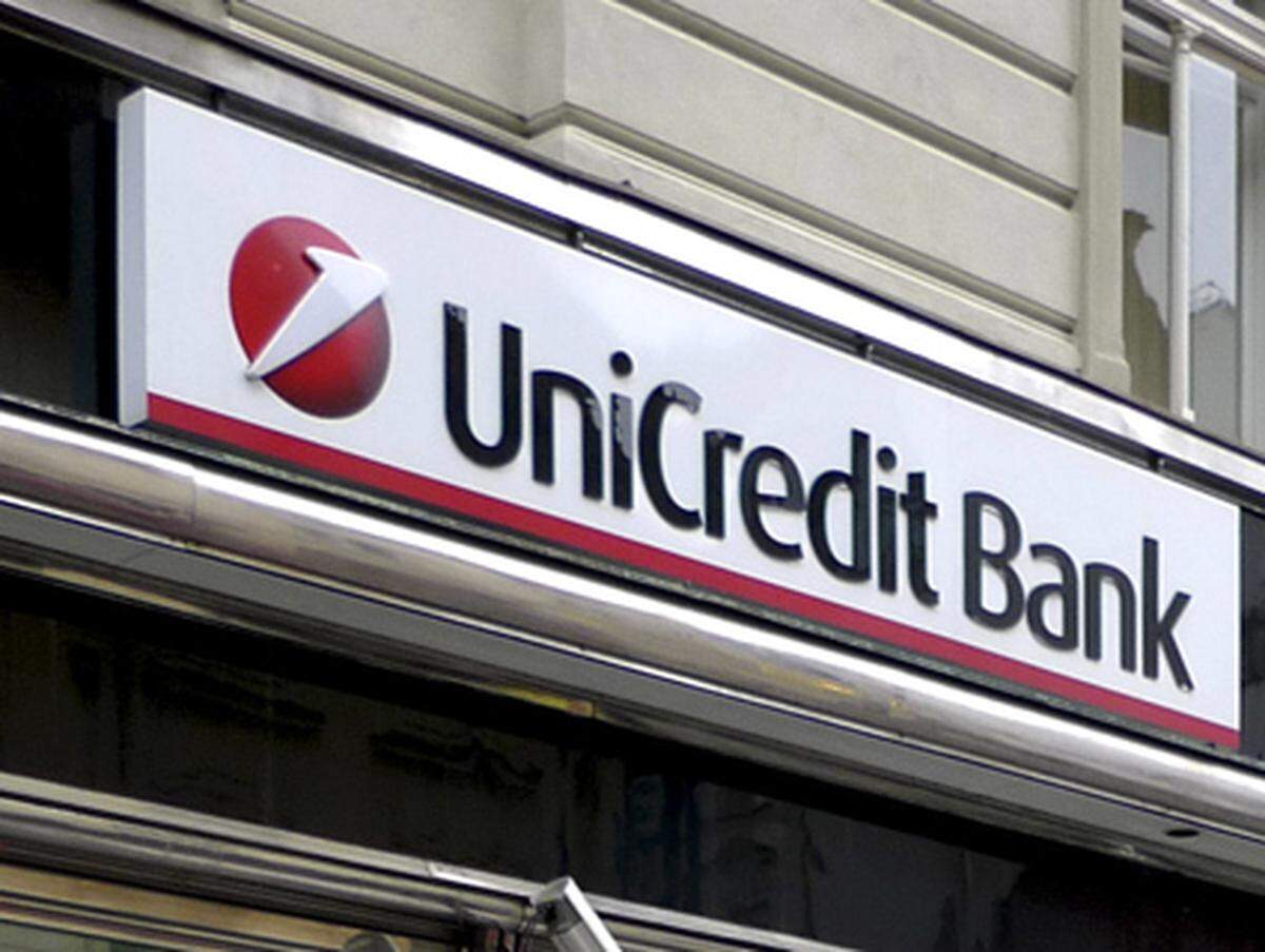 Die größte Bank Italiens ist die Bank Austria-Mutter UniCredit mit einer Markkapitalisierung von 56,3 Milliarden Dollar. 