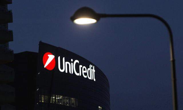 UniCredit Bank headquarters is pictured in Milan