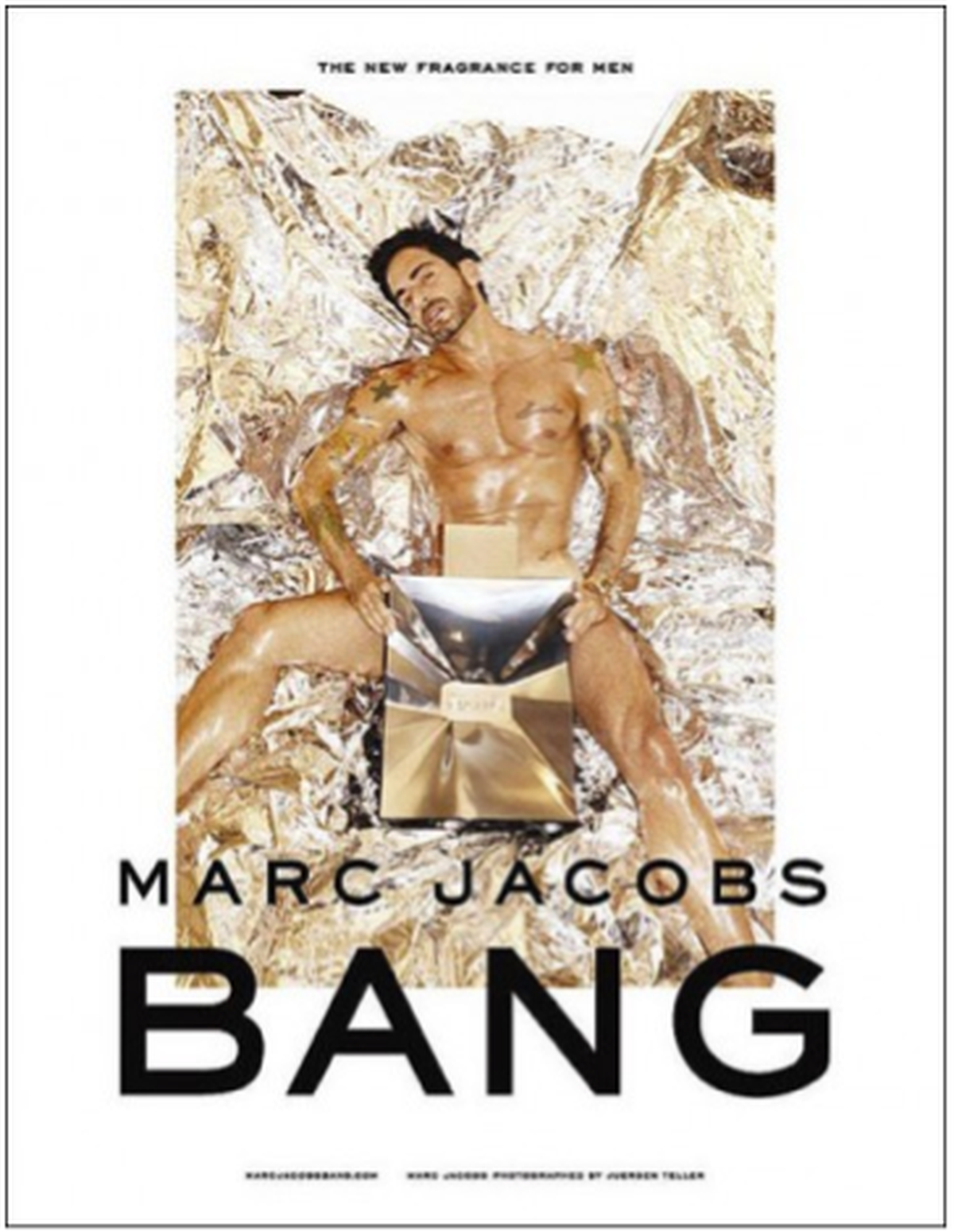 Marc Jacobs vertraute bei der Bewerbung seines Parfums nicht auf ein Model, sondern auf sich selbst und seinen gestählten Körper.