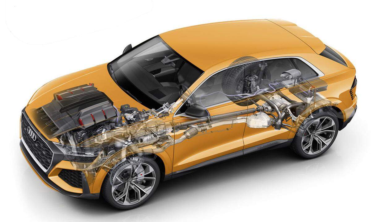 Den Kontakt zur Straße halten 23 Zoll große Leichtmetallräder, die mit Reifen der Größe 305/35 bezogen sind.