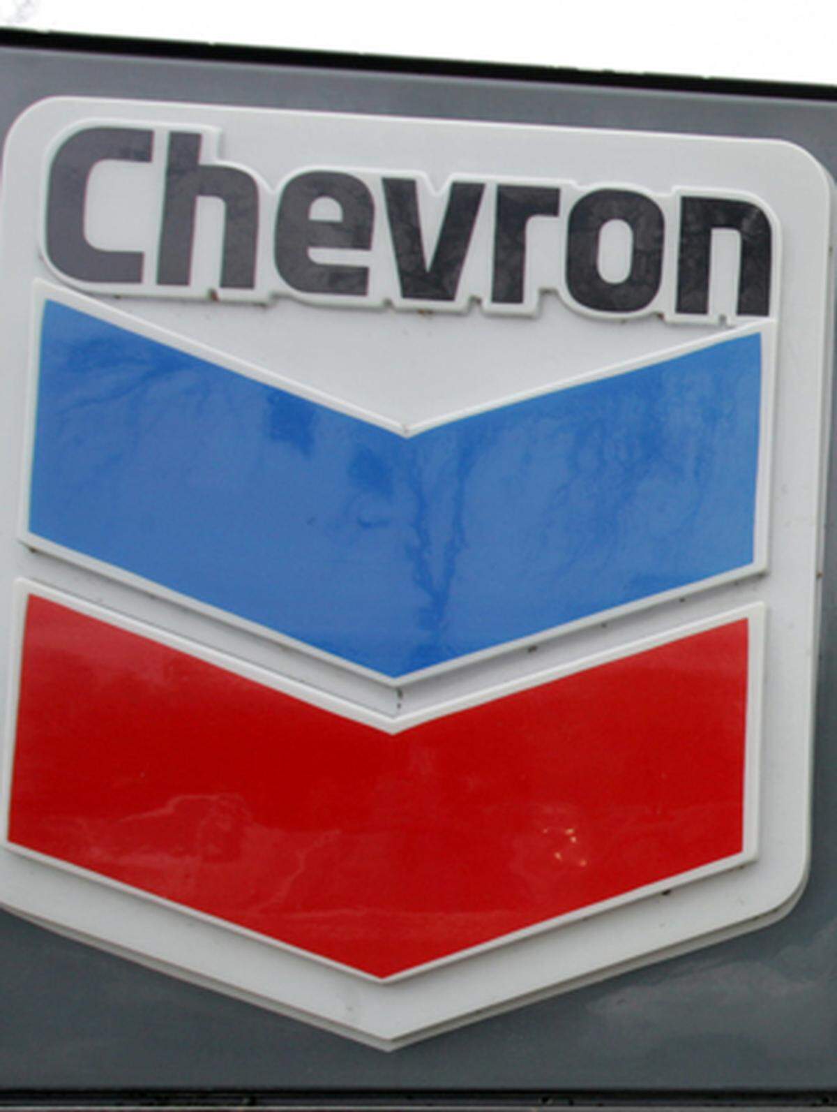 Die "Bronzemedaillie" geht an Chevron mit einem Jahresgewinn von  18,46 Milliarden Euro.